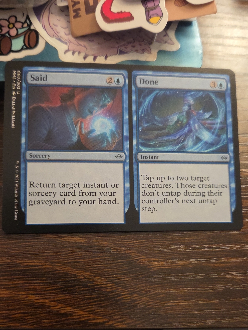 Blue Split Card - Said // Done (Magic: The Gathering)